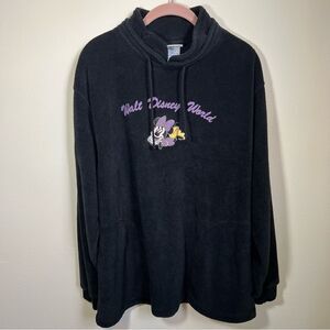 ✨ Vintage Disney Black Minnie Mouse Walt Disney World Terry Sweatshirt Large